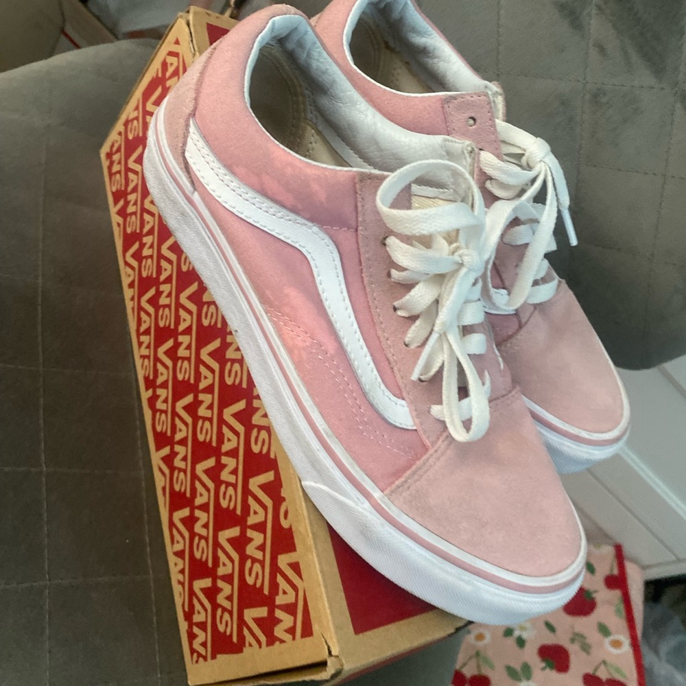 Pink Vans with Laces